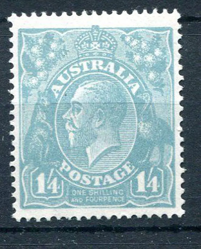 1914-20 Single Watermark ¼d turquoise. MLH & very ... Image 1++