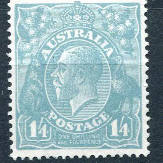 1914-20 Single Watermark ¼d turquoise. MLH & very ...