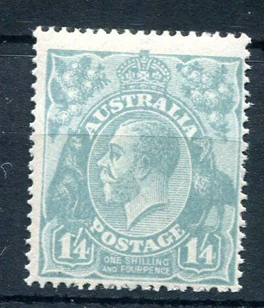 1914-20 Single Watermark ¼d greyish-blue. MUH with ... Image 1++