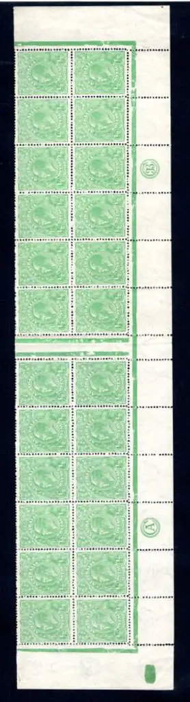 1918-20 Large Multiple Watermark Perf.14 ½d ... Image 1++