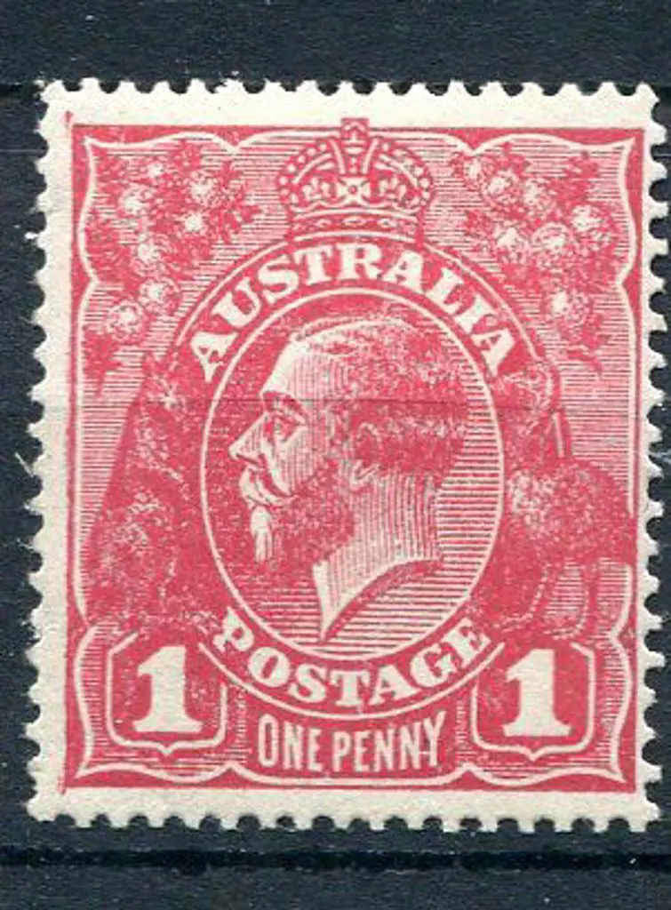 1918-20 Large Multiple Watermark Perf.14 1d ... Image 1++
