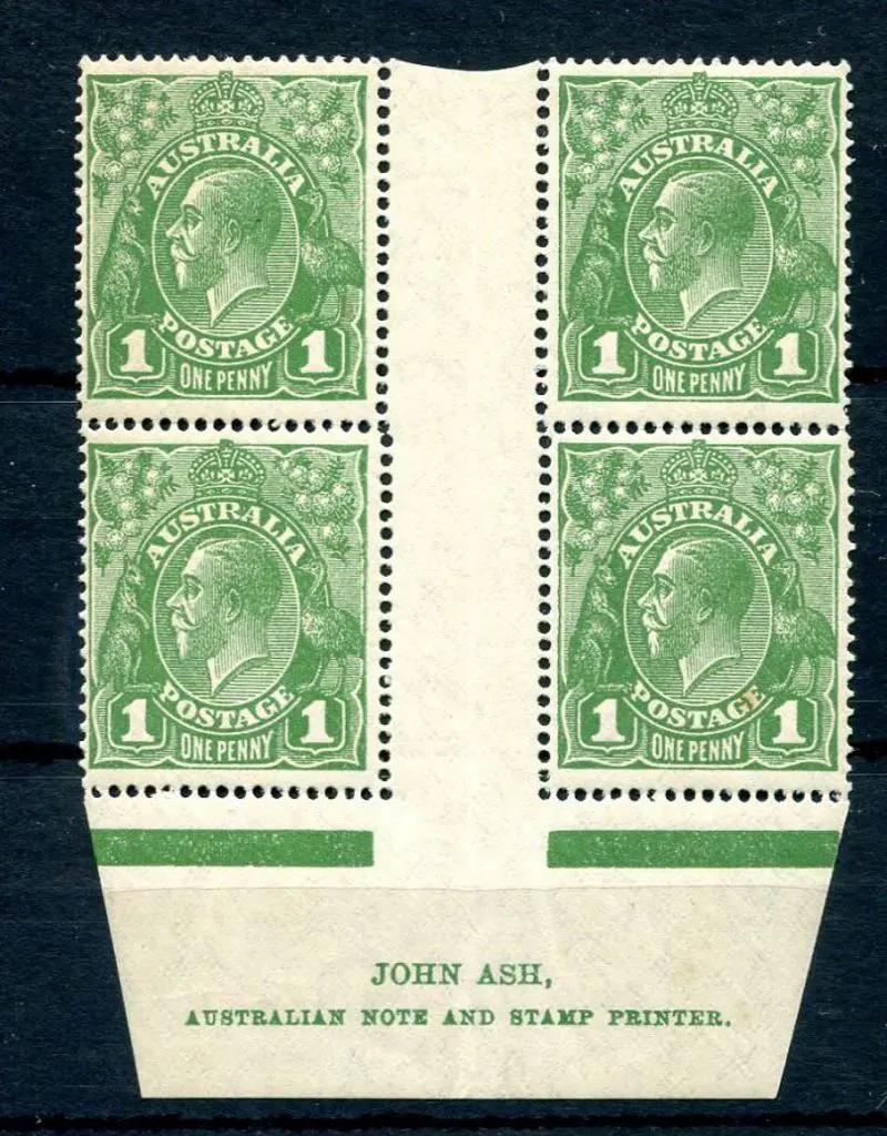 1926-30 Small Multiple Watermark Perf. 14 1d green ... Image 1++