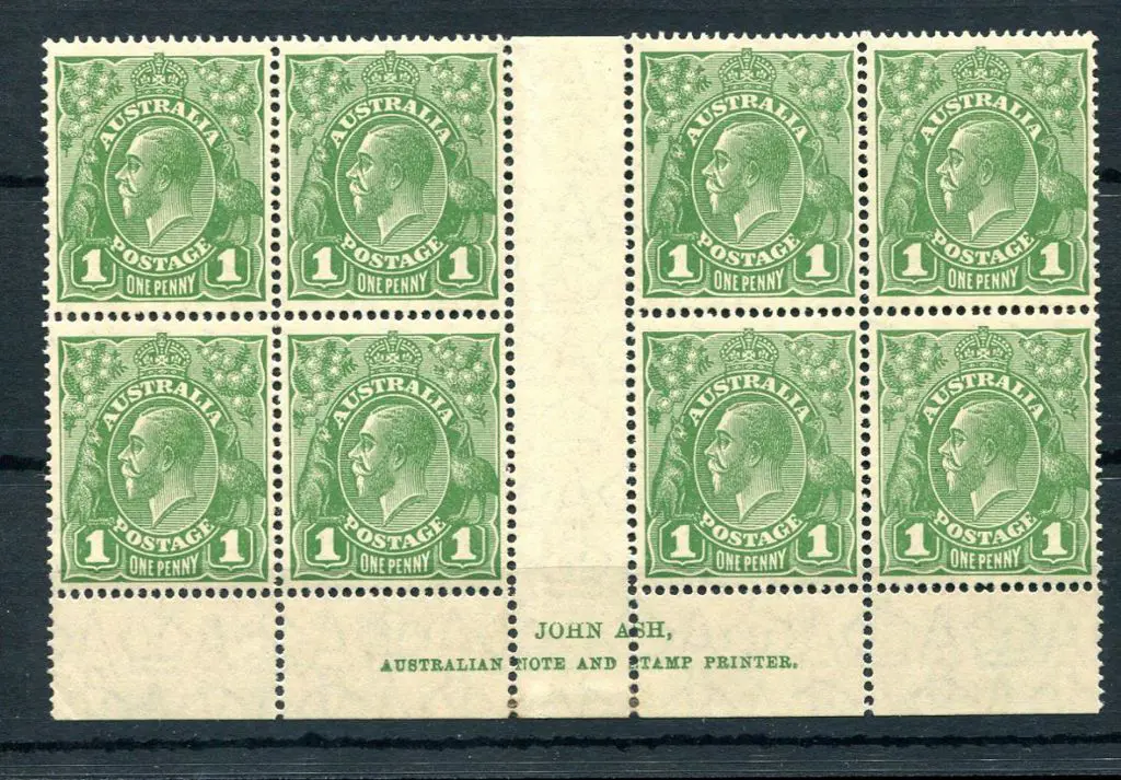 1926-30 Small Multiple Watermark Perf. 14 1d green ... Image 1++