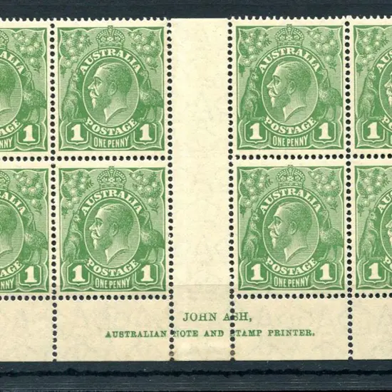 1926-30 Small Multiple Watermark Perf. 14 1d green ...