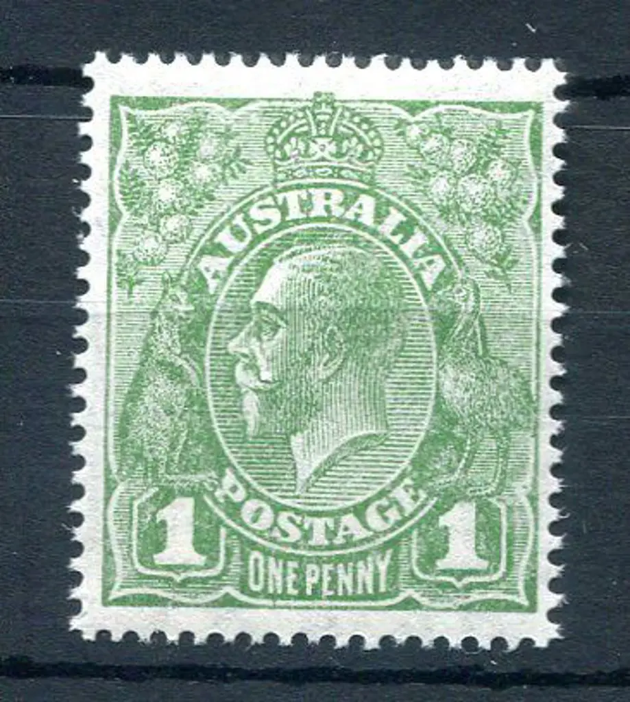 1926-30 Small Multiple Watermark Perf. 14 1d green ... Image 1++