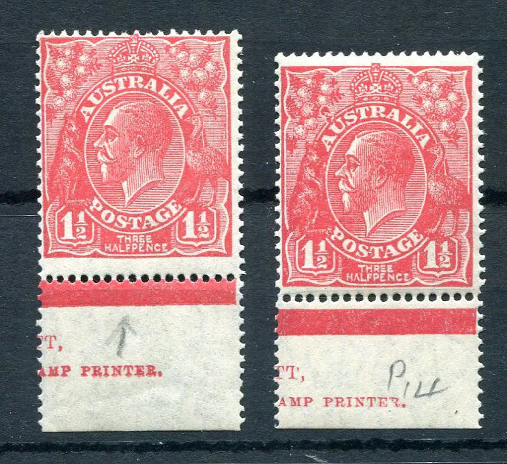 1926-30 Small Multiple Watermark Perf. 14 1½d red ... Image 1++