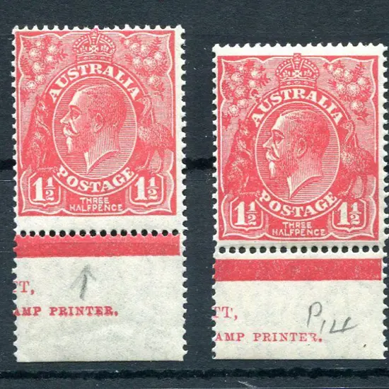 1926-30 Small Multiple Watermark Perf. 14 1½d red ...