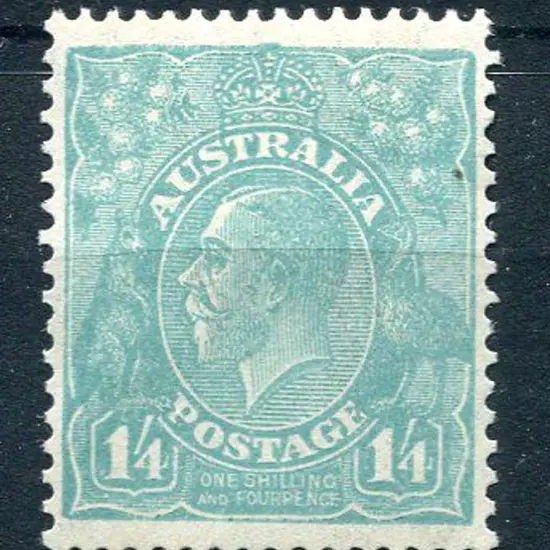 1931-36 CofA Watermark 1/4d greenish-blue with ...