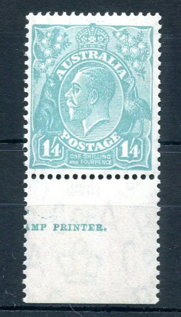 1931-36 CofA Watermark 1/4d turquoise bottom ... Image 1++