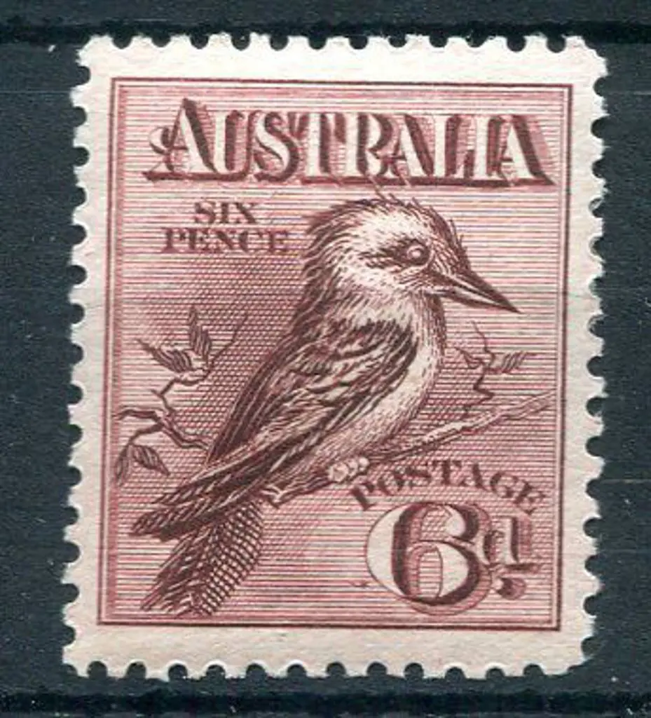 1914 6d engraved kookaburra. Fresh MVLH & well ... Image 1++