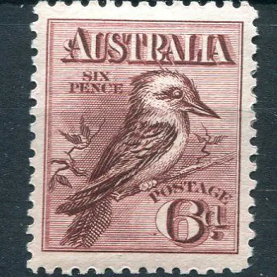 1914 6d engraved kookaburra. Fresh MVLH & well ...