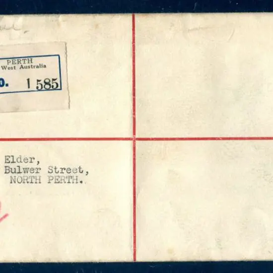 1930 (7th Nov) "FIVE PENCE" on 4½d KGV violet tied ...