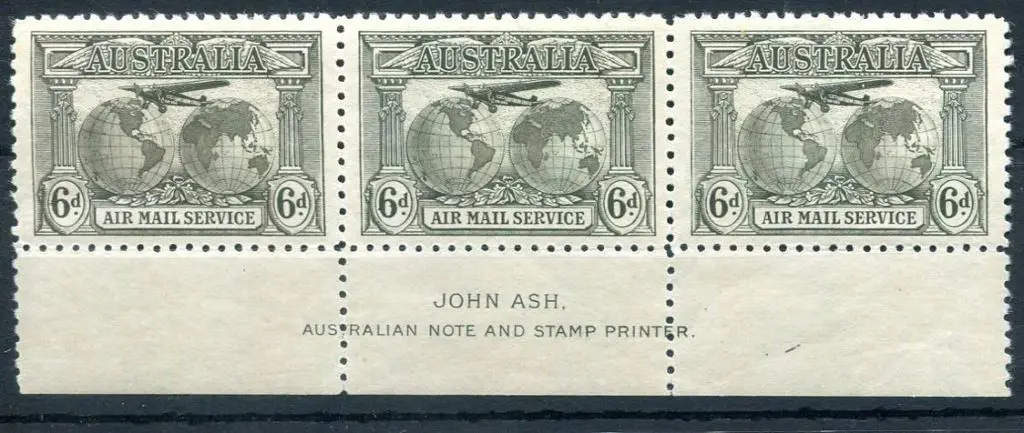 1931 6d grey-brown Kingsford Smith Airmail in John ... Image 1++