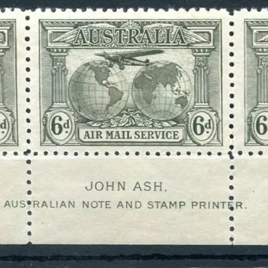 1931 6d grey-brown Kingsford Smith Airmail in John ...