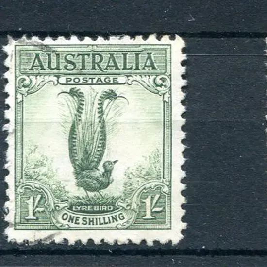 1932 1/- lyrebird MUH & fine used plus ovptd "OS" ...