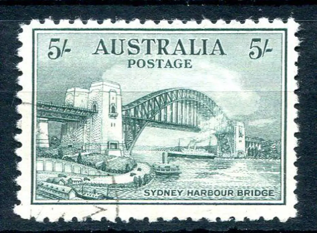 1932 5/- Sydney Harbour Bridge as above. SG 143, ... Image 1++