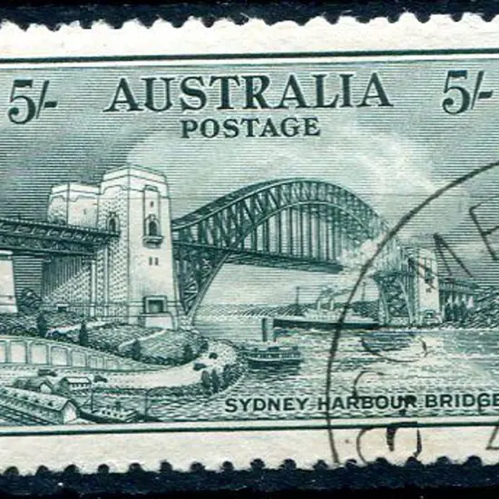 1932 5/- Sydney Harbour Bridge. Superb CTO without ...