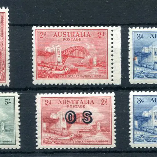 1932 Sydney Harbour Bridge set of 4 with 2d & 3d ...