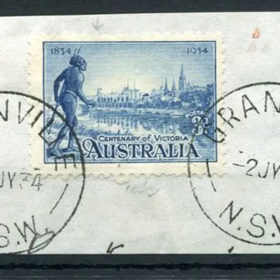 1934 2d to 1/- Vic Cent set of 3 with first 2 vals ...