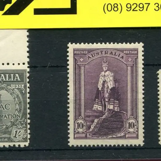 1935 1/- Anzac plate 2 marginal example MLH on ...