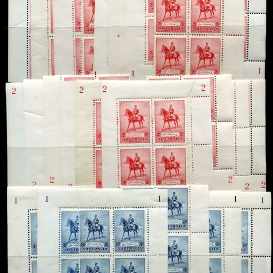 1935 2d Silver Jubilee in Plate blocks from all ...