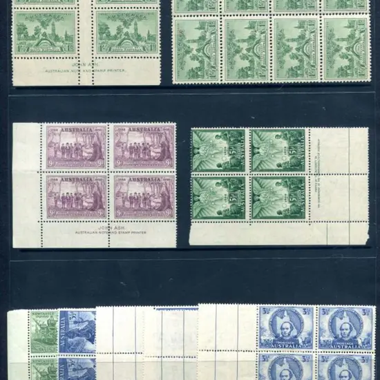 1936 South Aust Cent John Ash imprint block ...