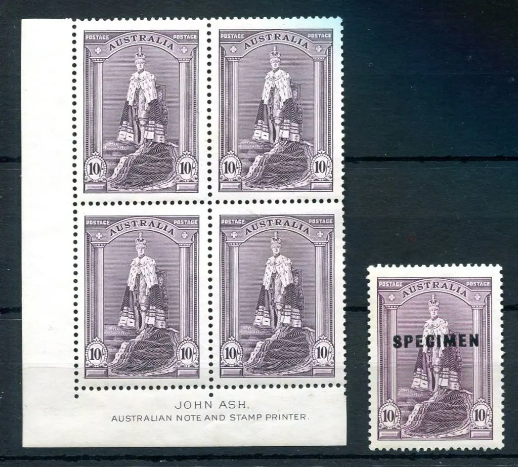 1937/48 10/- Robes on thick paper in John Ash ... Image 1++