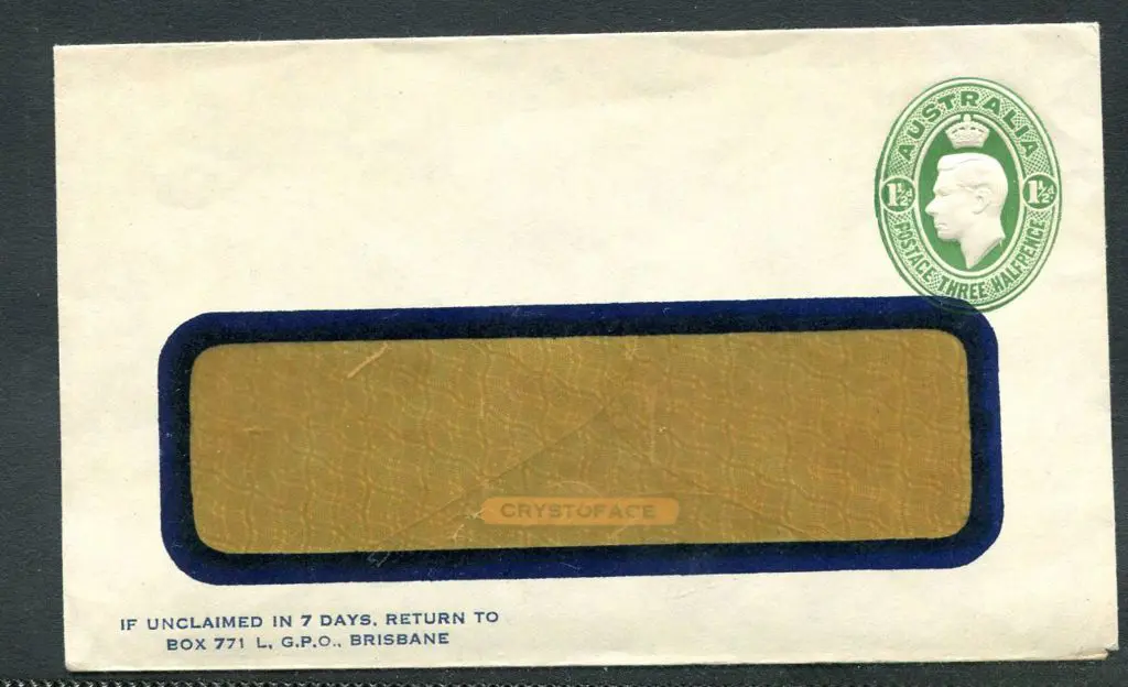 1941/50 1½d green KGVI embossed stamped-to-order ... Image 1++
