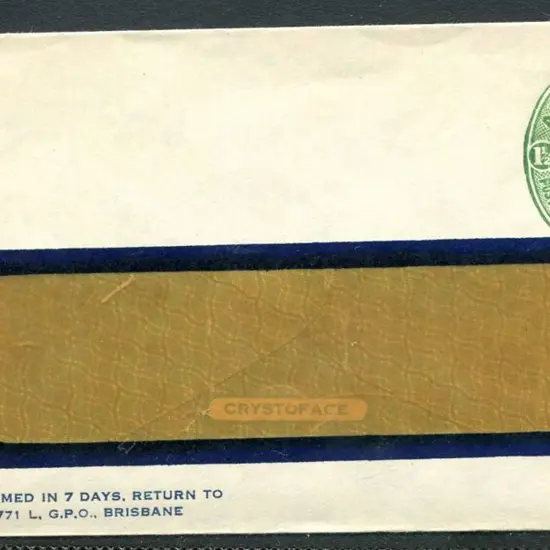 1941/50 1½d green KGVI embossed stamped-to-order ...
