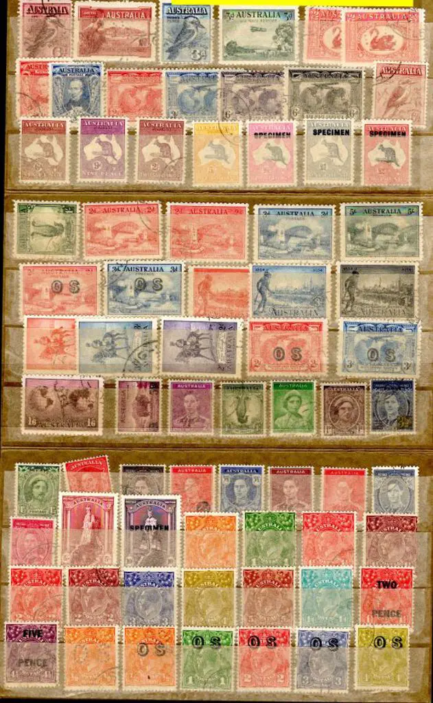 1941 PMG "Set of Australian Postage Stamps" ... Image 1++