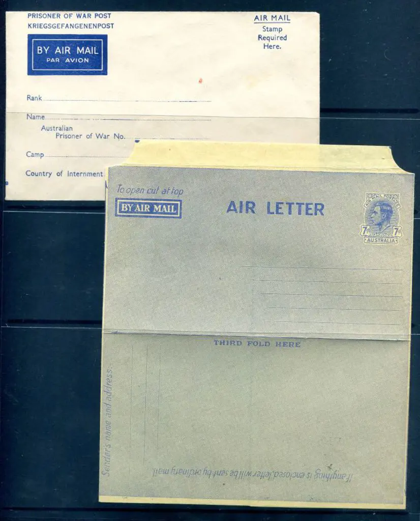 1944 7d KGVI Air Letter on yellow paper in mint ... Image 1++