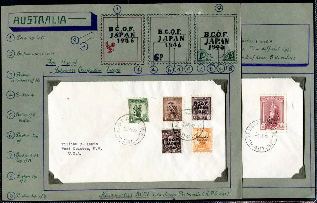 1948 (20th May) BCOF set of 7 to 5/- on 2 covers ... Image 1++