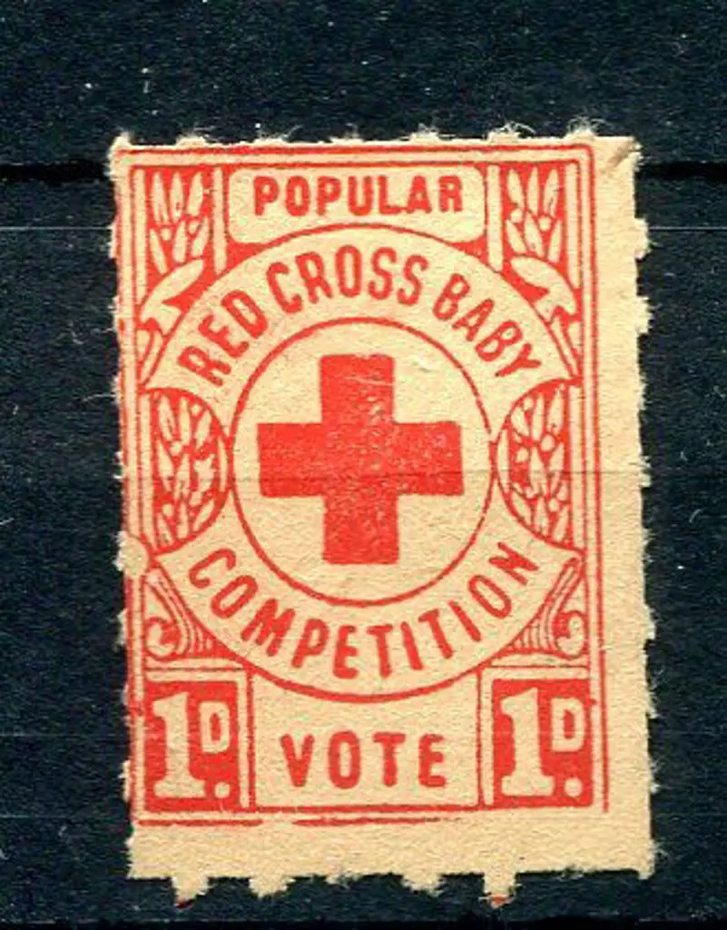 1950c 1d "Popular Vote Red Cross Baby Competition" ... Image 1++