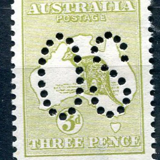 1913 3d pale olive-green Die I, 1st wmk perfined ...