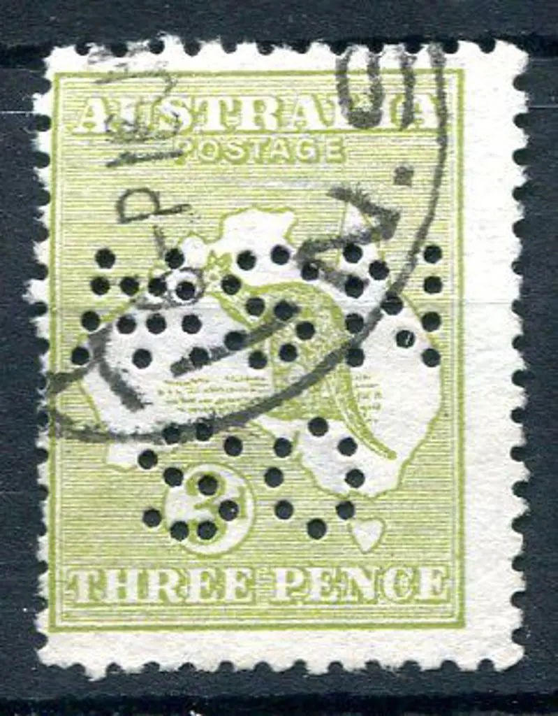 1913 3d olive, Die I, 1st wmk with inverted ... Image 1++