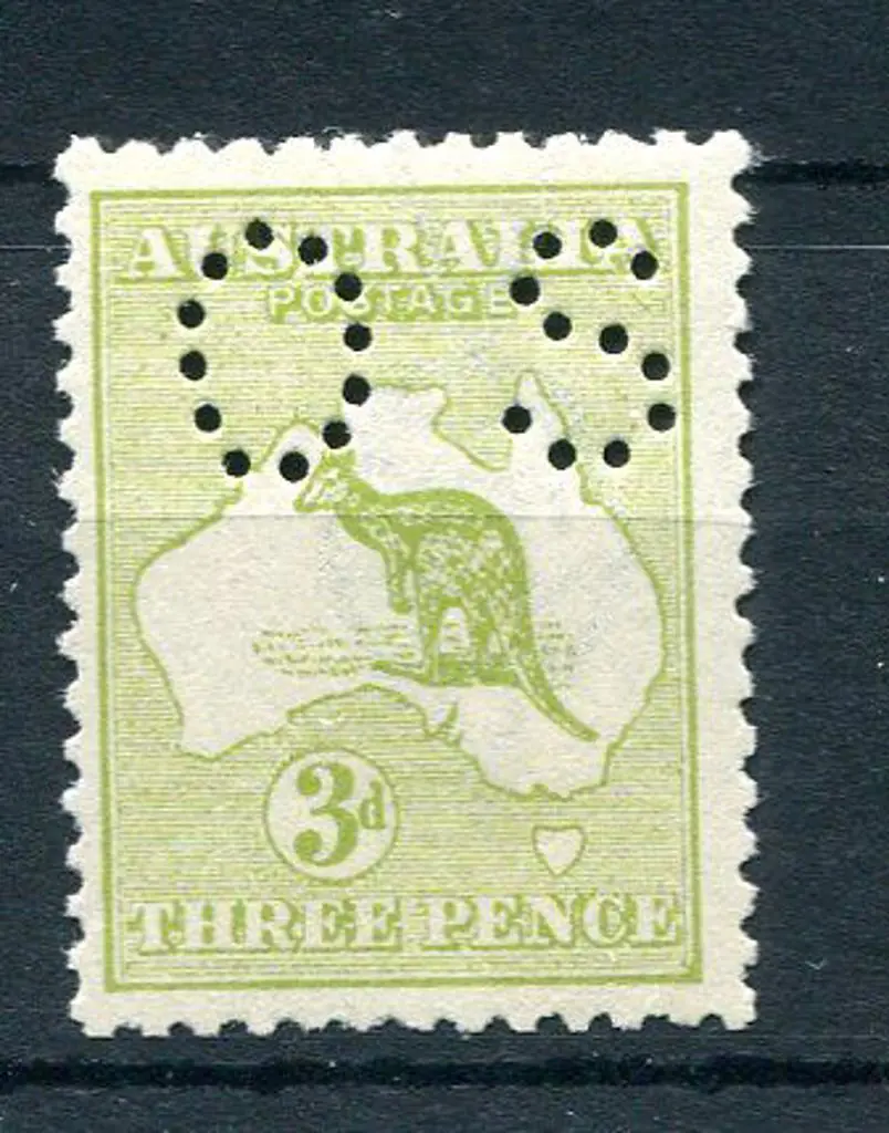 1915/28 3d pale olive-green Die I with inverted ... Image 1++