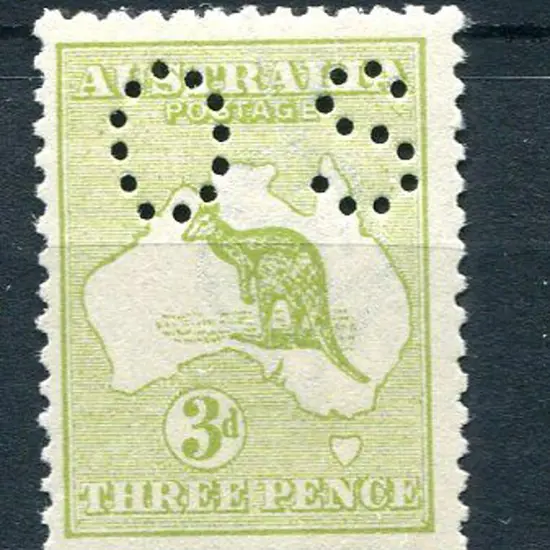 1915/28 3d pale olive-green Die I with inverted ...
