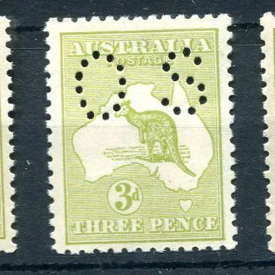 1915/28 3d pale olive, 3d olive & 3d olive-green ...
