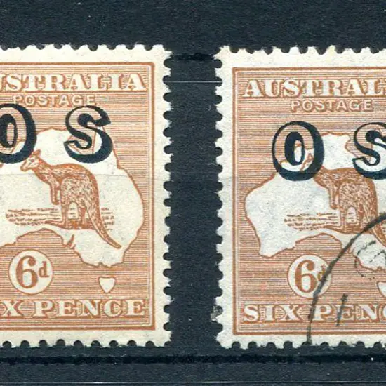 1931/47 6d chestnut ovptd "OS" with MLH & CTO ...