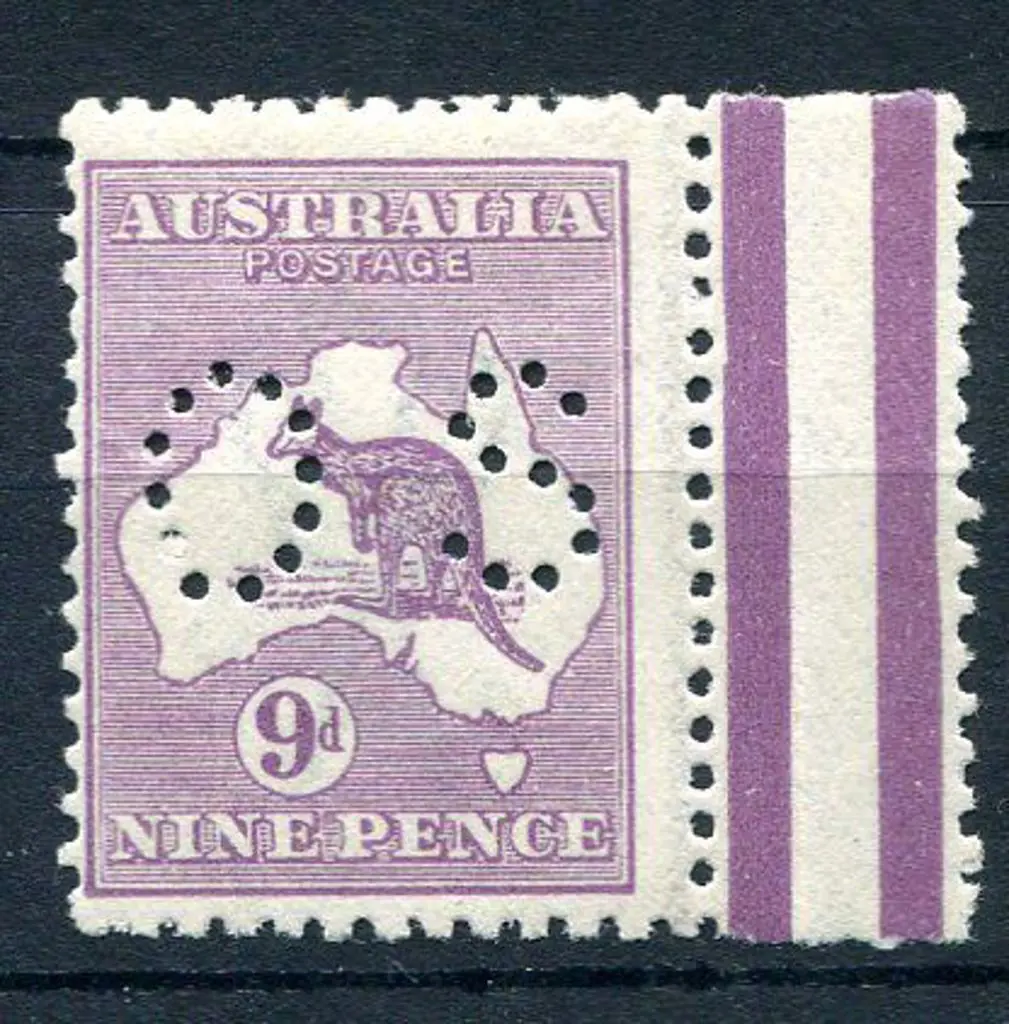 1915/28 9d pale violet Die IIB kangaroo, 3rd wmk, ... Image 1++