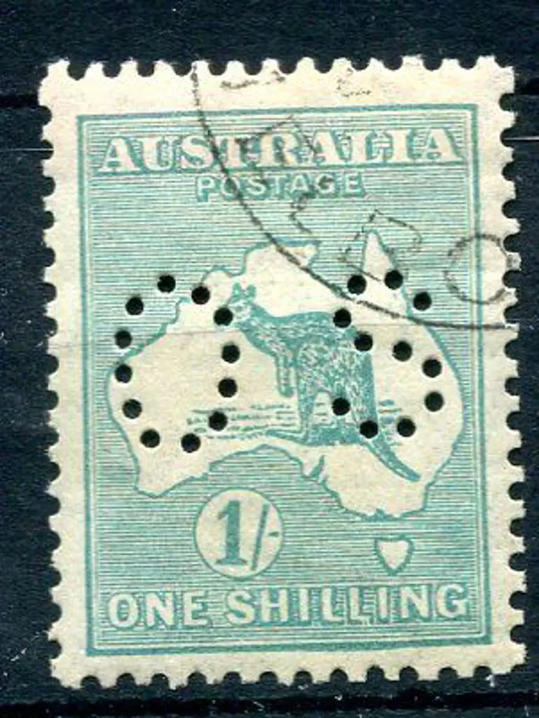 1929/30 1/- blue-green, SMW with "LI of SHILLING ... Image 1++