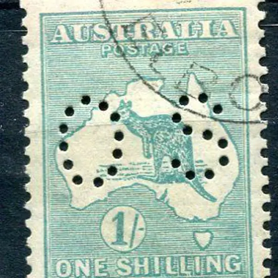 1929/30 1/- blue-green, SMW with "LI of SHILLING ...