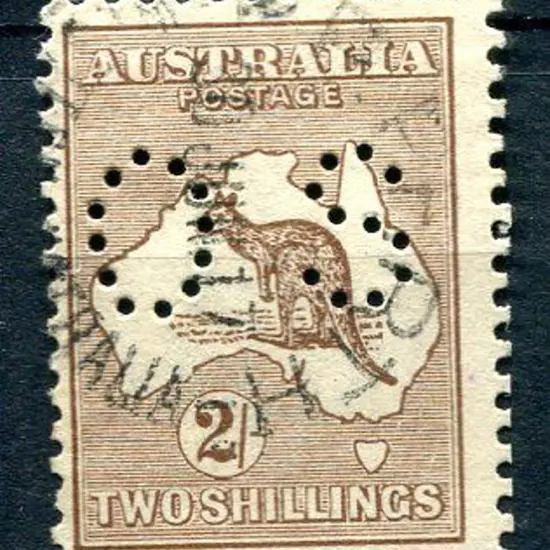 1915/28 2/- reddish-brown with inverted wmk ...