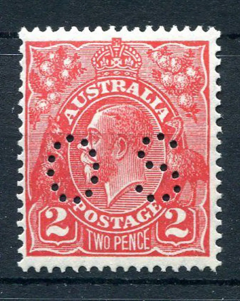 1930 2d golden-scarlet, SMW, Perf. 13½x12½ ... Image 1++