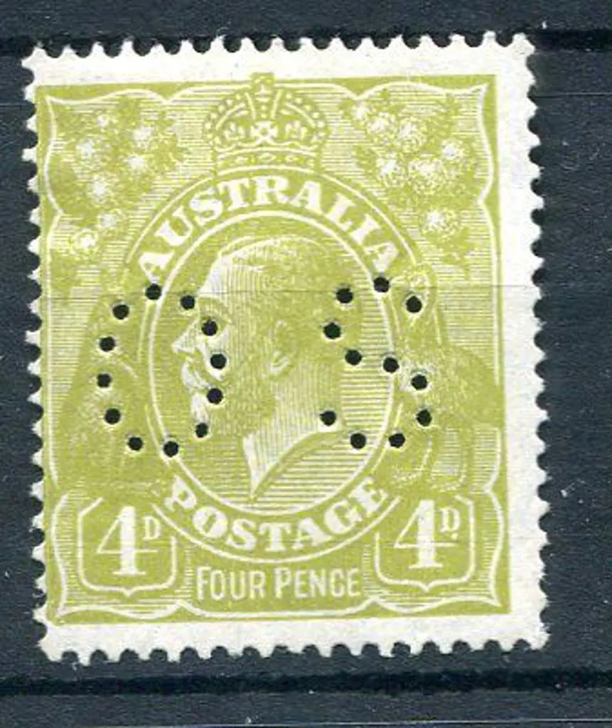 1926 4d greenish-olive, SMW perf. 14 & perfined ... Image 1++
