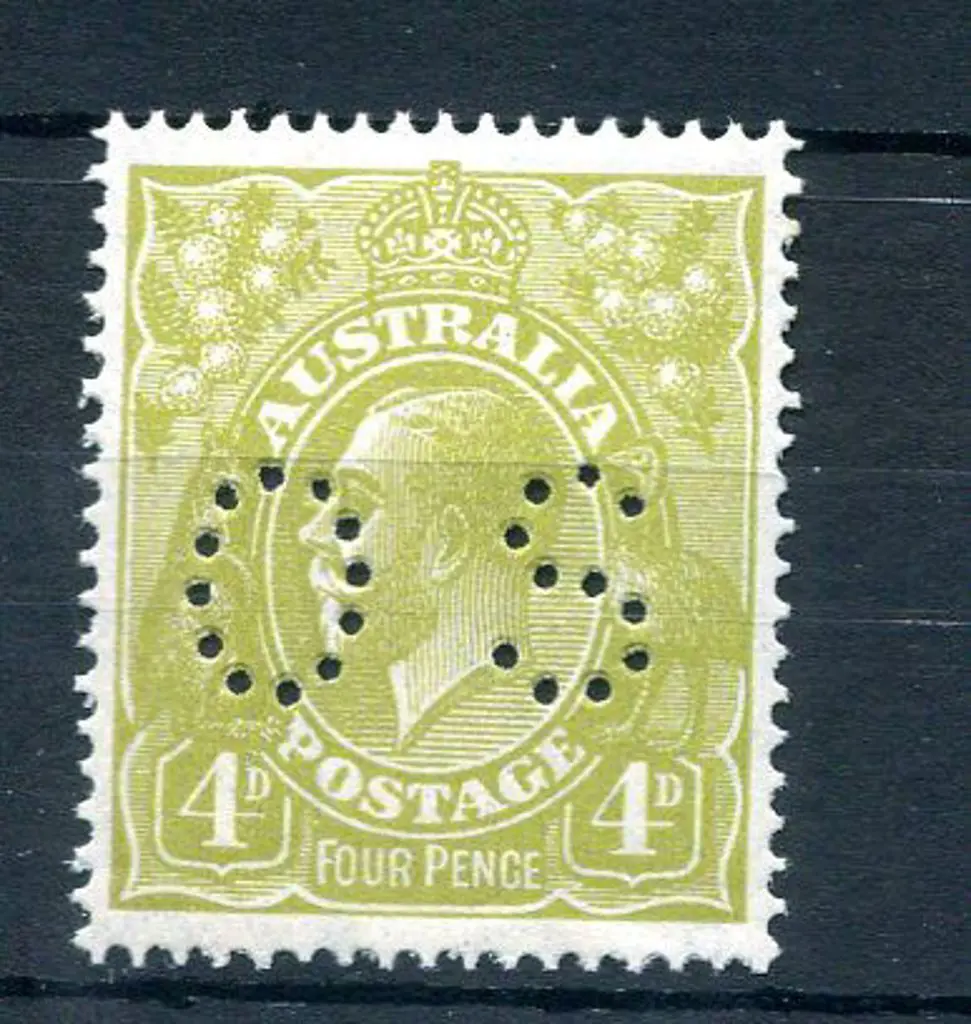1926 4d greenish-olive as above but perfectly ... Image 1++