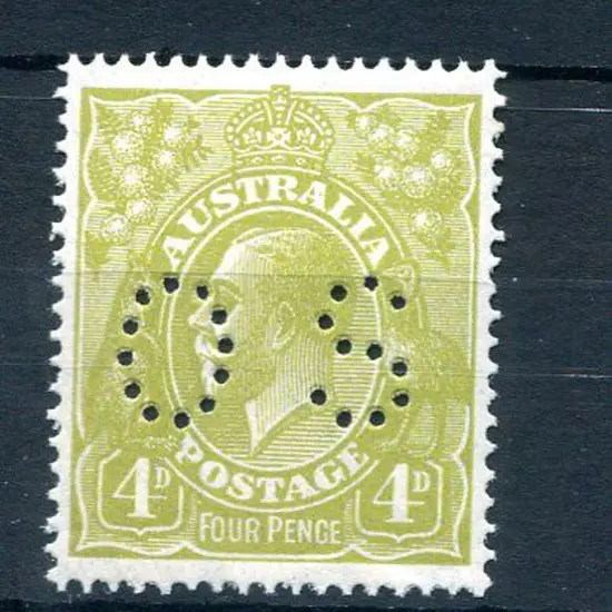 1926 4d greenish-olive as above but perfectly ...