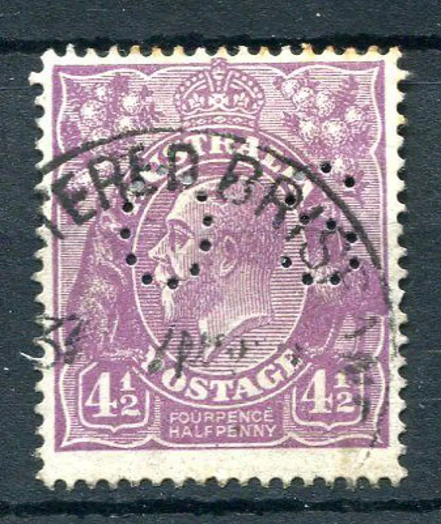 1926 4d violet, SMW, perf 14 with "Retouched left ... Image 1++