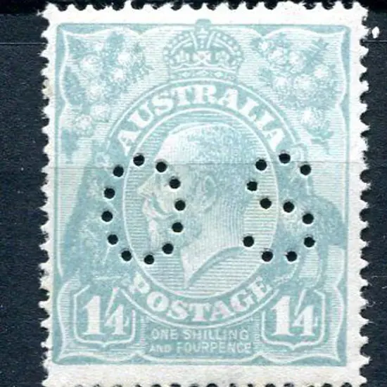 1926 1/4d pale turquoise, single wmk perfined ...
