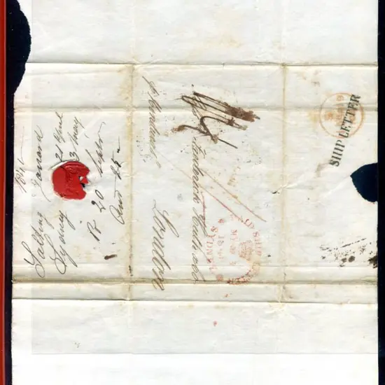 1841 (3rd May) "Paid Ship Letter Sydney" crowned ...